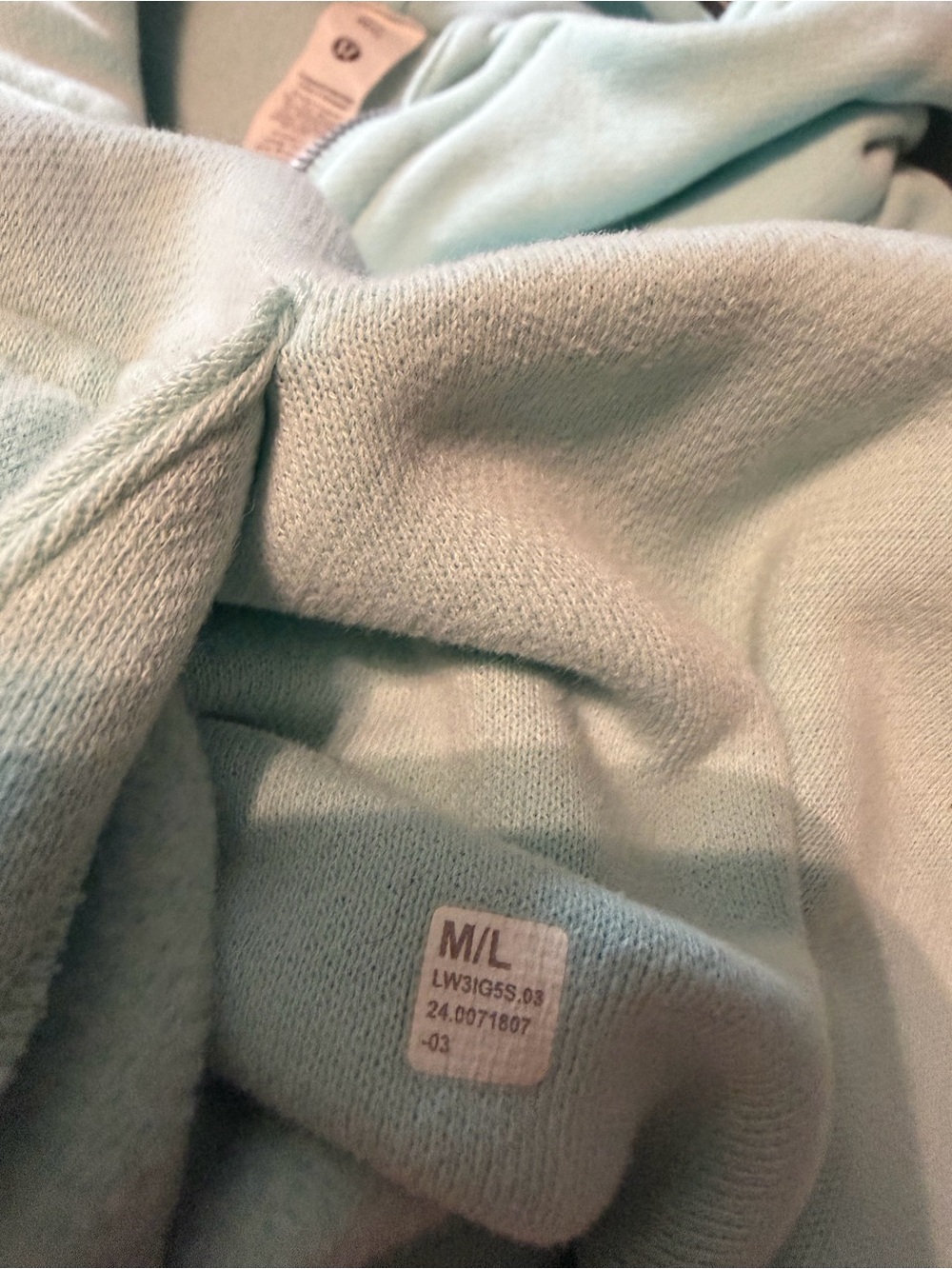 lululemon athletica Light Mint Aqua Zip-Up Hoodie - Picture 5 of 5